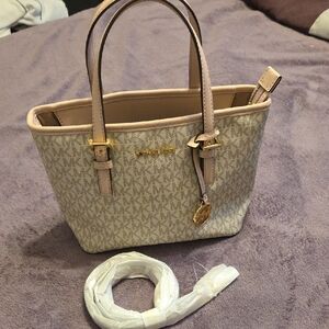 Michael Kors Monogram Beige Tote